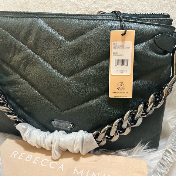 Rebecca Minkoff NWT/Maxi Edie Quilted Leather Shoulder Bag - Picture 15 of 15